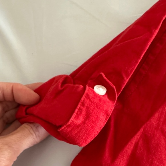 Janie and Jack biys Bold Red Casual Shirt - Picture 4 of 5